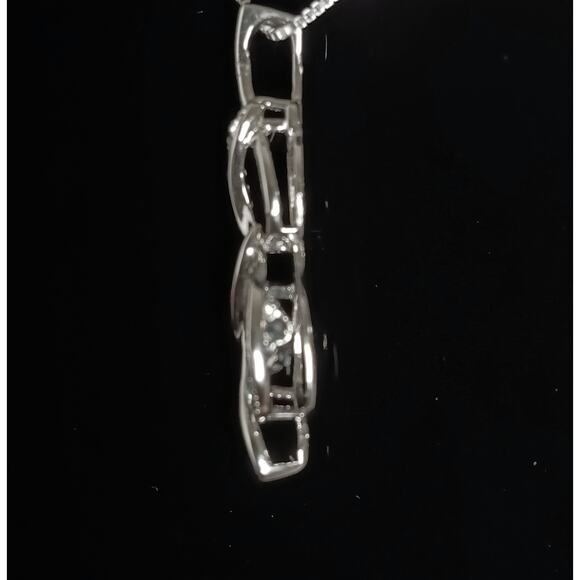 Zales Unstoppable Love Blue Topaz Infinity Necklace - Picture 4 of 10